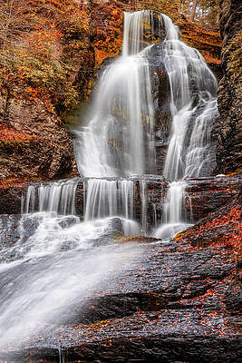 Pennsylvania Photograph - Autumn At Dingmans Falls by Susan Candelario