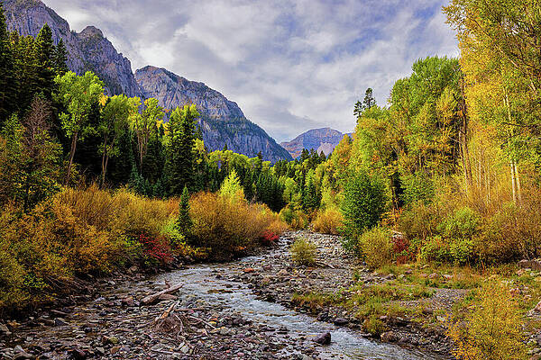 Serene Mountain Valley in Autumn Wall Art
