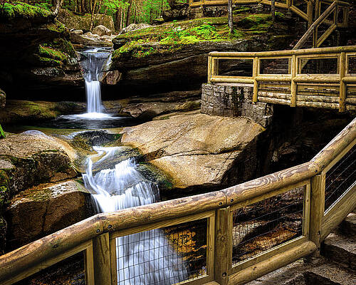 Autumn Flow at Sabbaday Falls by NorthEast Creativity