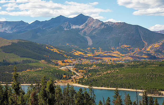 Mountain Range in Autumn Wall Art