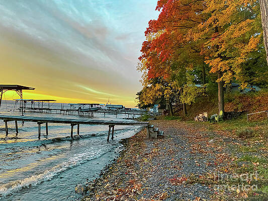 Fall Photograph - Autumn On Seneca Lake by William Norton