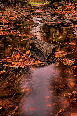 Reflection Photograph - Autumn Reflection On Big Sandy Creek by Dale Kauzlaric
