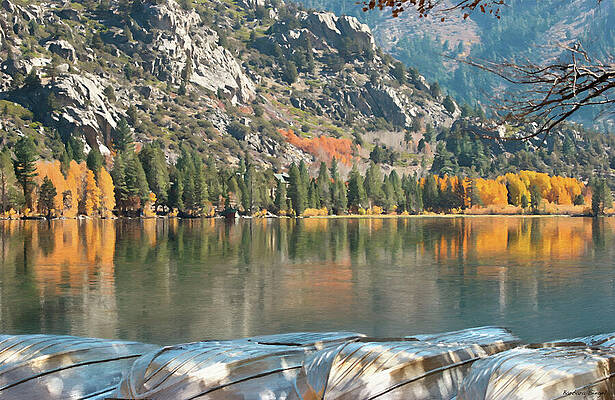Autumn Reflection on Mountain Lake Photograph
