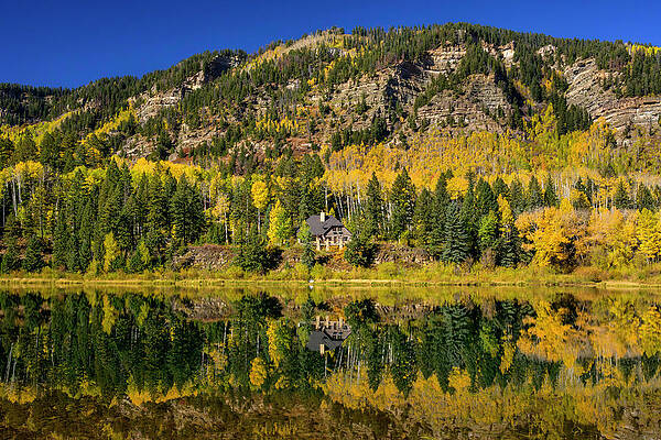 Lake Wall Art featuring the photograph Autumn Reflections by Matt Halvorson
