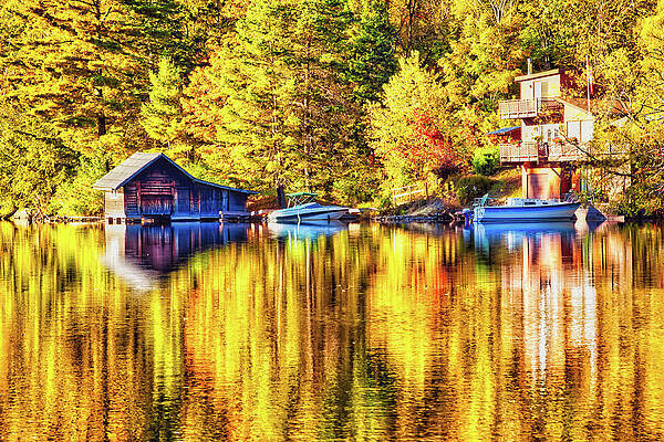 Canada Wall Art featuring the photograph Autumn Reflections by Tatiana Travelways