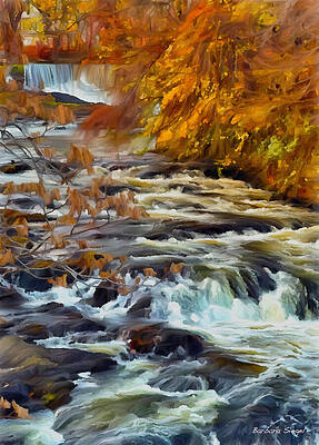 Autumn River Flow Photograph