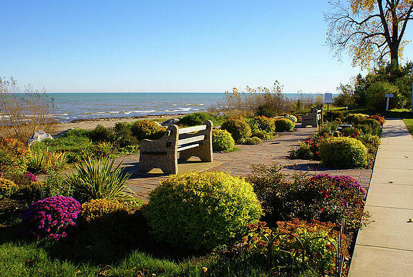 Wisconsin Photograph - Autumn View On Lake Michigan by Deb Beausoleil