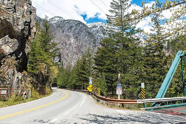 State Route 20 Photograph - Avalanche Area On SR 20 by Tom Cochran