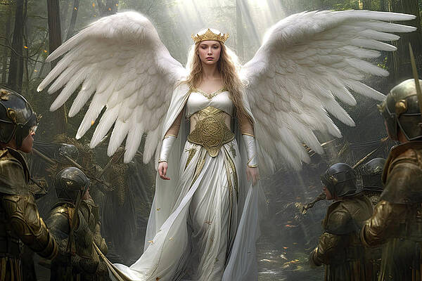 Beautiful Digital Art - Avenging Angel #2 by Ron Weathers