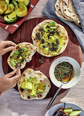 Avocado Photograph - Avocado Flatbread by Alex Lau