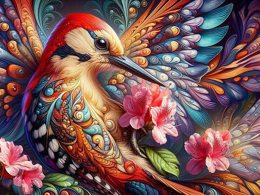 Digital Art - Azaleas Guardian In Fractal Splendor by Bill And Linda Tiepelman