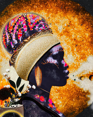 Mixed Media - Azizza by Canessa Thomas