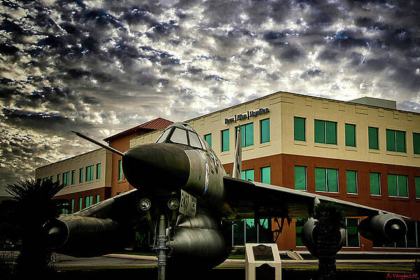 Bicycle Photograph - B 58 Hustler USAF Super Sonic Bomber by Rene Vasquez