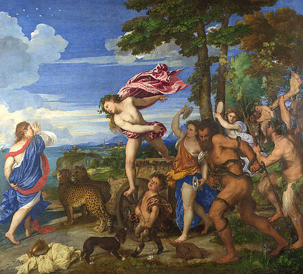 Bacchus and Ariadne Mythological Scene Wall Art