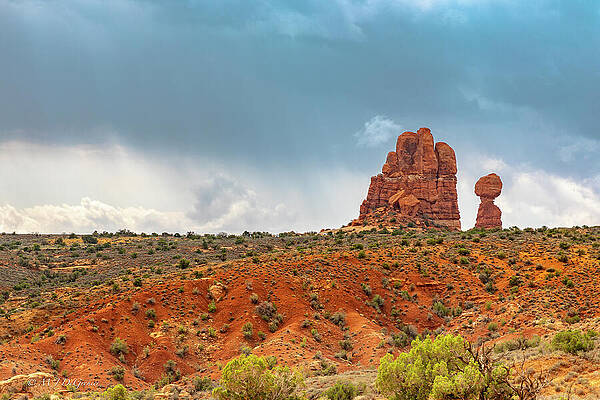 Wall Art featuring the photograph Balanced Rock by Michael DeGrenier