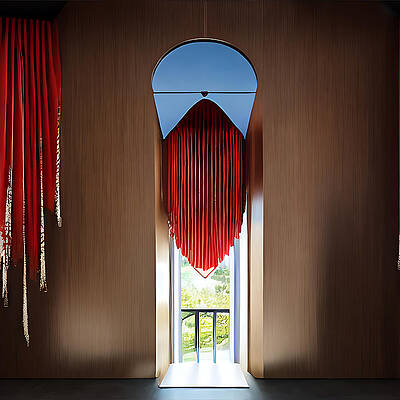 Architecture Wall Art featuring the digital art Balcony by Eris and AI