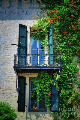 Wall Art featuring the photograph Old Window Box At Murphys Historic Hotel by Abigail Diane Photography