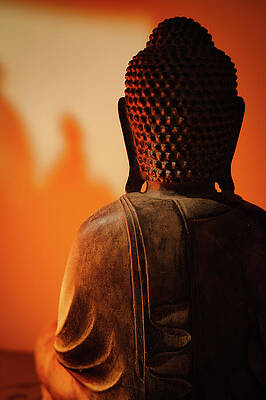 Serene Photograph - Bali Buddha 2 by Printed View