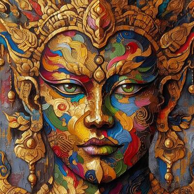 Intricate Digital Art - Balinese by Colin Hardman