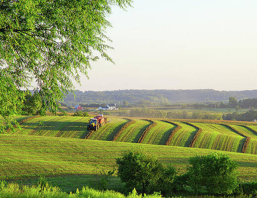 Photograph - Baling Hay by Robert Allen Hill