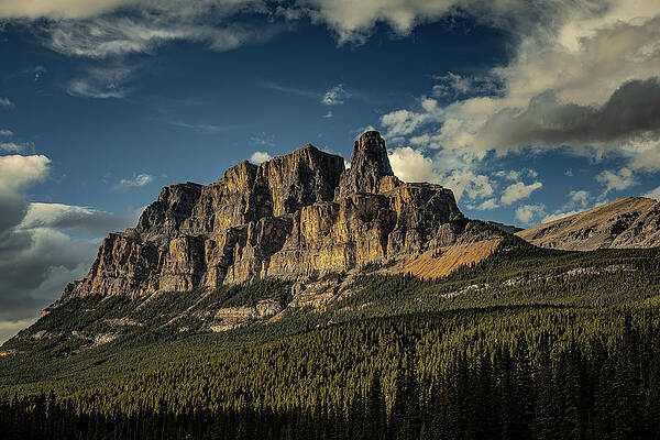 Mountain Wall Art featuring the photograph Banff Fortress by Tim Lyden