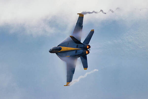 Blue Angels Jet in Flight Photograph