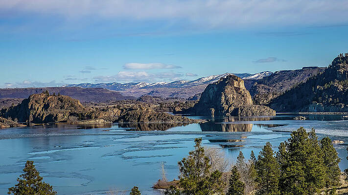 Wall Art featuring the photograph Banks Lake From Steamboat Rock by Michael DeGrenier