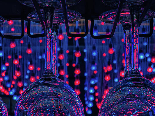 Wall Art featuring the photograph Bar Glasses, Reflection by Robert Niemeier