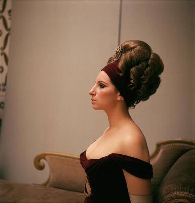 Elegant Wall Art featuring the photograph Barbra Streisand In Costume For On A Clear Day You Can See Forever by Cecil Beaton