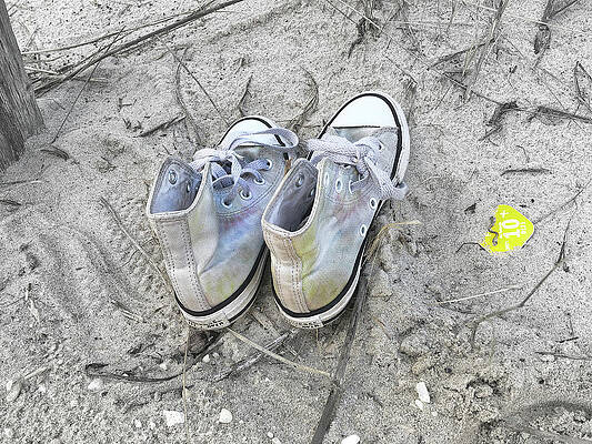 Wall Art featuring the photograph Barefoot In The Sand by Steven Nelson