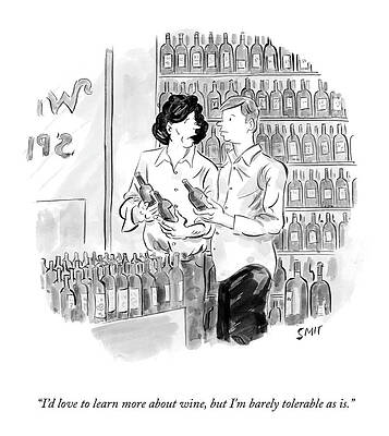 Love Wall Art featuring the drawing Barely Tolerable by Guy Richards Smit