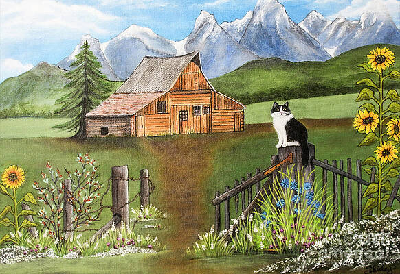 Painting - Barn Scene by Shirley Dutchkowski