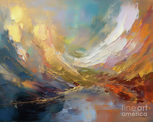 Abstract Wall Art featuring the ai art Barnacles And Shells by Macro Abundance