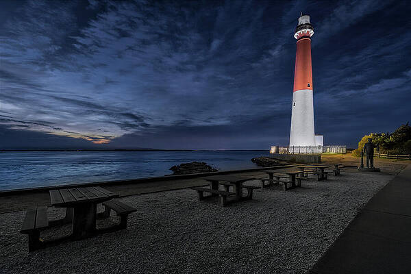 Wall Art featuring the photograph Barnegat Light Twilight by Susan Candelario
