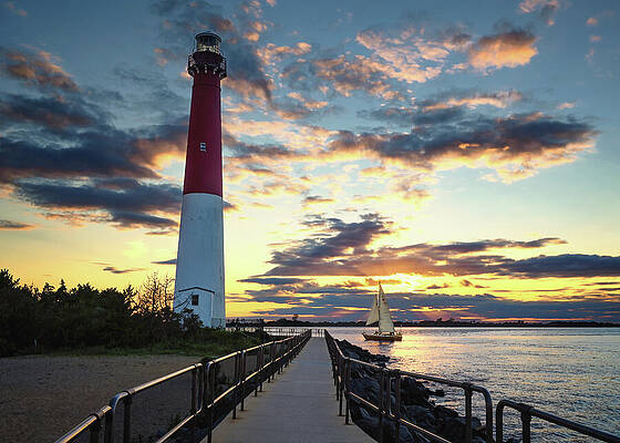 Sunset at the Lighthouse Photograph