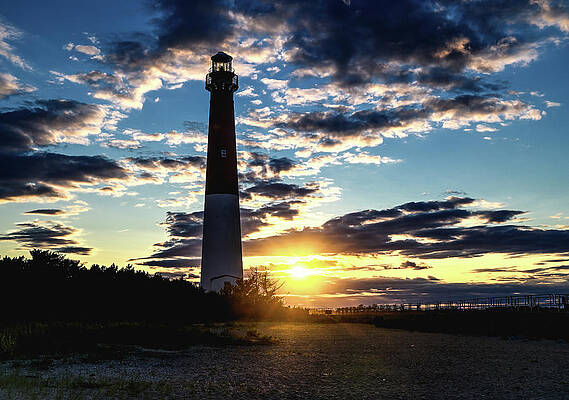 Wall Art featuring the photograph Barnegat Sunset by Steven Nelson