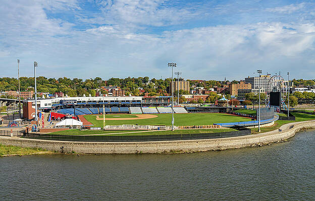 Modern Wall Art featuring the photograph Baseball Field Of Modern Woodmen Park In Davenport, Iowa by Steven Heap