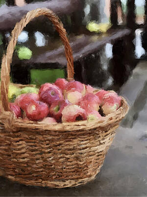 Painting - Basket Of Apples by Gary Arnold