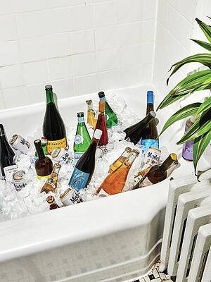 Wall Art featuring the photograph Bathtub Bar by Alex Lau