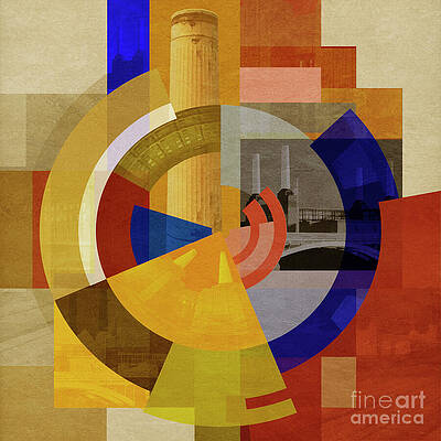 Wall Art featuring the digital art Battersea Kraftwerk Square by BFA Prints