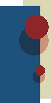 Wall Art featuring the digital art Bauhaus Hausbau Drei by Printed View