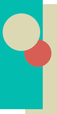 Wall Art featuring the digital art Bauhaus Hausbau Eins by Printed View