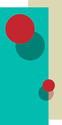 Wall Art featuring the digital art Bauhaus Hausbau Zwei by Printed View