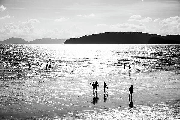 Silhouettes on the Beach Wall Art