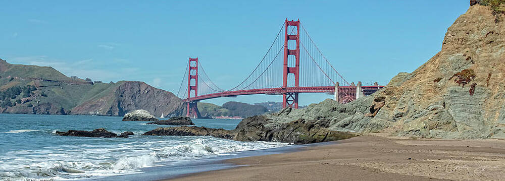 Sky Wall Art featuring the photograph Bay Golden Gate Bridge by Chris Spencer