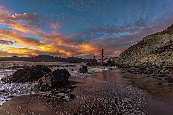 Landmark Wall Art featuring the photograph Bay Sunset by Chris Spencer