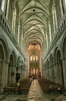 Wall Art featuring the photograph Bayeux Cathedral 2 by Lisa Chorny