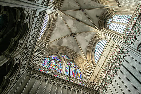 Wall Art featuring the photograph Bayeux Cathedral 3 by Lisa Chorny