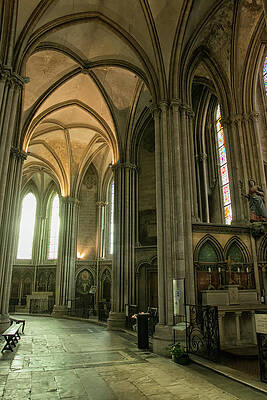 Wall Art featuring the photograph Bayeux Cathedral 4 by Lisa Chorny