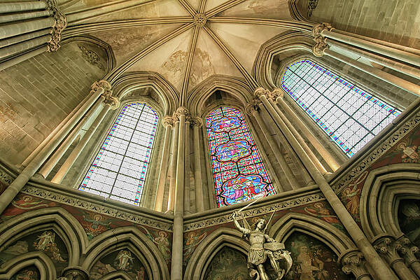 Wall Art featuring the photograph Bayeux Cathedral 5 by Lisa Chorny